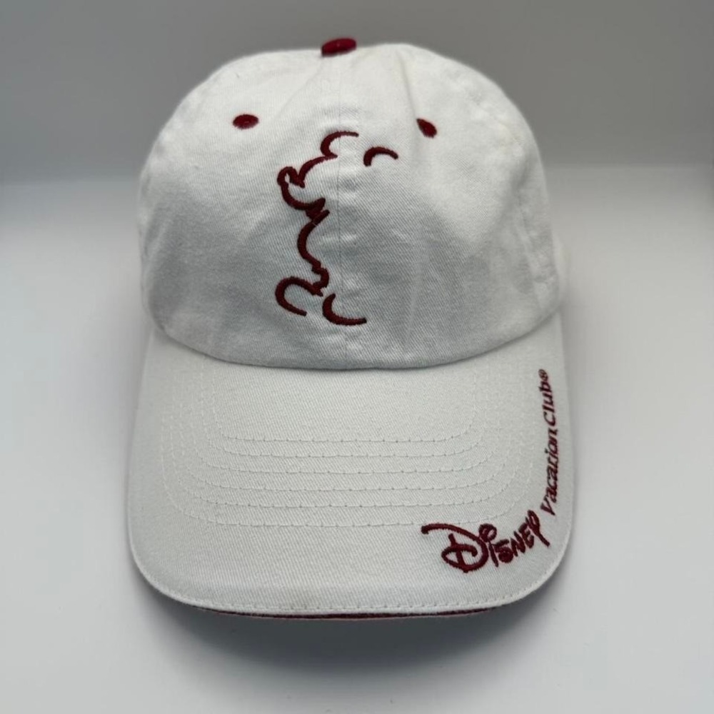 Disney Vacation Club‎ Member Hat White Dad Cap Walt Disney World Embroidered